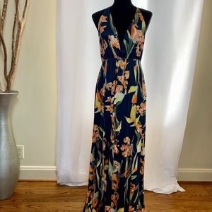 WOMEN'S DRESSES, MAXI DRESS, SUMMER FLORAL DRESS